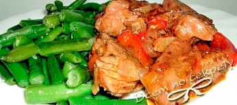 индейка, тушеная с овощами